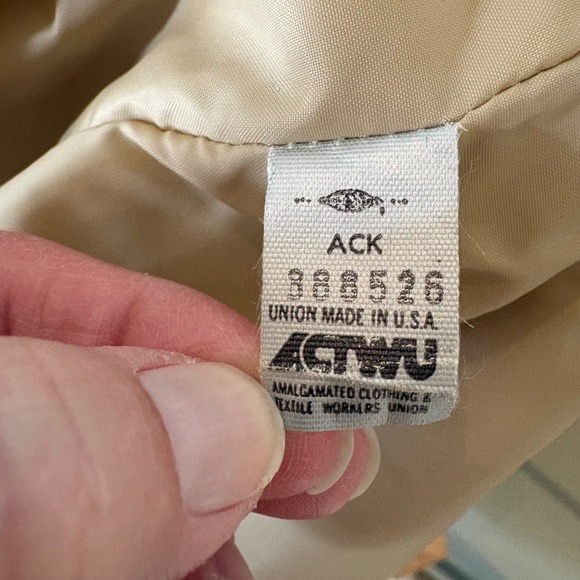 Vintage 70s London Fog Trench Coat 10 Petite Tan Hood Belted 3/4 Length Classic - Picture 13 of 16